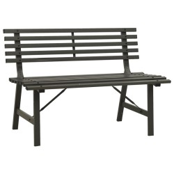 Banc de jardin 110 cm Acier Noir 