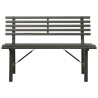Banc de jardin 110 cm Acier Noir 