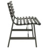 Banc de jardin 110 cm Acier Noir 