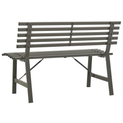 Banc de jardin 110 cm Acier Noir 