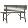 Banc de jardin 110 cm Acier Noir 