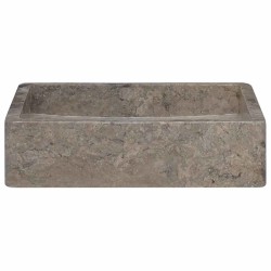 Lavabo Gris 40x40x10 cm Marbre 