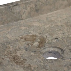Lavabo Gris 40x40x10 cm Marbre 
