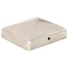 Bouchons de poteau de clôture pyramidaux 6 pcs Inox 91x91 mm 