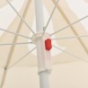 Parasol de jardin avec mât en acier sable 180 cm 