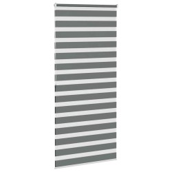 Store zèbre gris foncé largeur du tissu 105,9 cm polyester 