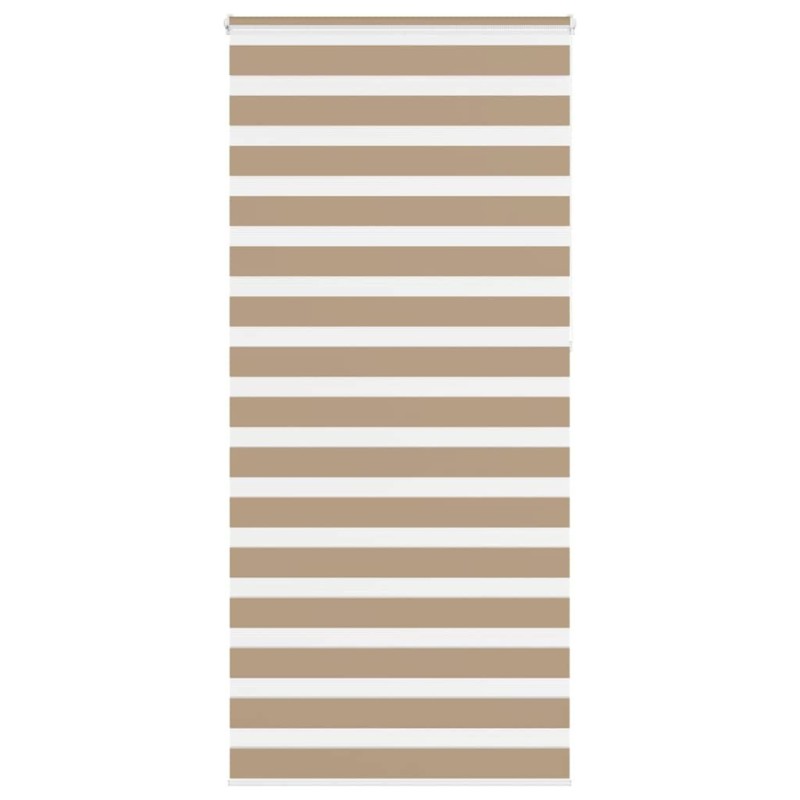 Store zèbre marron sable largeur du tissu 100,9cm polyester 