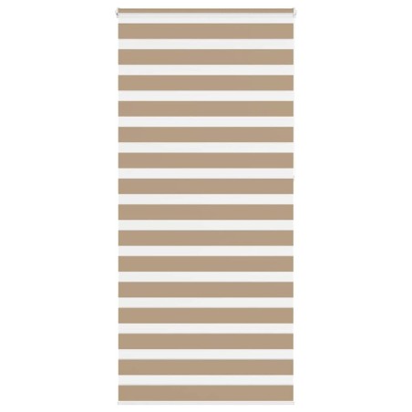 Store zèbre marron sable largeur du tissu 100,9cm polyester 