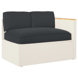 Set de coussins de palette avec oreiller 3 pcs Noir 