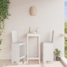 Tabourets de bar lot de 2 blanc 40x42x120 cm bois massif de pin 
