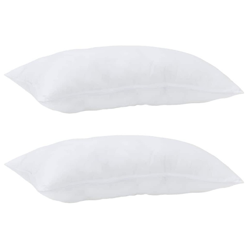 Oreillers 2 pcs Blanc 40 x 80 cm 