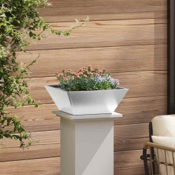 Lot de 5 bols de jardin , 40x40x15 cm en inox. 