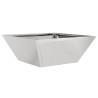 Lot de 5 bols de jardin , 40x40x15 cm en inox. 