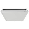 Lot de 5 bols de jardin , 40x40x15 cm en inox. 
