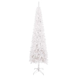 Sapin de Noël étroit Blanc 180 cm 