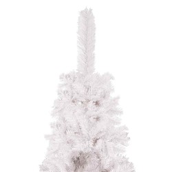 Sapin de Noël étroit Blanc 180 cm 