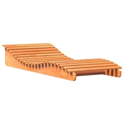 Chaise longue cire marron 205x80x31,5 cm bois massif de pin 