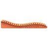 Chaise longue cire marron 205x80x31,5 cm bois massif de pin 