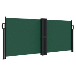 Auvent latéral rétractable vert foncé 100x1000 cm 