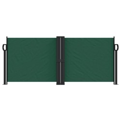 Auvent latéral rétractable vert foncé 100x1000 cm 