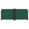 Auvent latéral rétractable vert foncé 100x1000 cm 