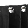 Rideaux occultants Aspect de lin 2 pcs Anthracite 140x175 cm 