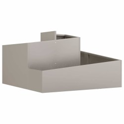 Planteur 80x80x50 cm en acier résistant aux intempéries 
