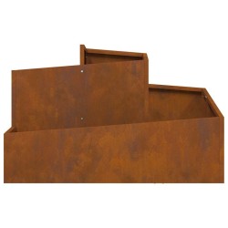 Planteur 80x80x50 cm en acier résistant aux intempéries 