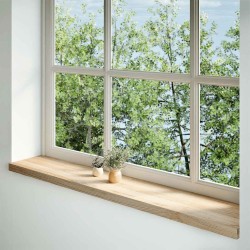 Appuis de fenêtre 2 pcs non traité 140x30x2cm bois chêne massif 