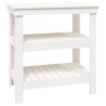 Banc de travail Blanc 78,5x50x80 cm Bois de pin massif 