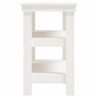 Banc de travail Blanc 78,5x50x80 cm Bois de pin massif 