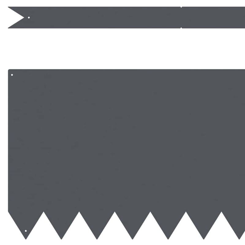 Bordures de jardin 10 pcs Anthracite 100x0,5x30 cm Plastique 