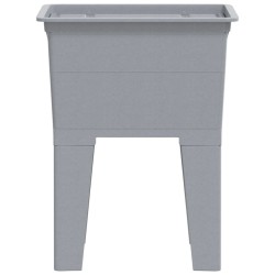 Bac à linge gris 59x41x75 cm résine 