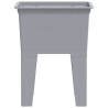 Bac à linge gris 59x41x75 cm résine 