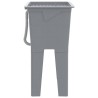 Bac à linge gris 59x41x75 cm résine 