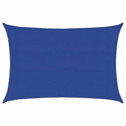 Voile d'ombrage 160 g/m² rectangulaire bleu 3x4 m PEHD 