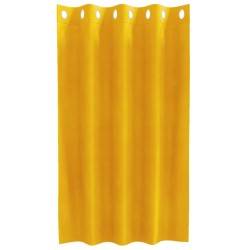 Rideaux occultants avec œillets 2 pièces Jaune moutarde Velours 