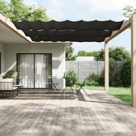 Auvent vertical Anthracite 140x360 cm Tissu oxford alsavelo 