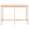 Table de jardin 159,5x82,5x110 cm bois massif de pin 
