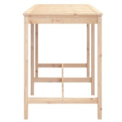 Table de jardin 159,5x82,5x110 cm bois massif de pin 