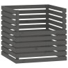Composteur Gris 80x80x78 cm Bois massif de pin 