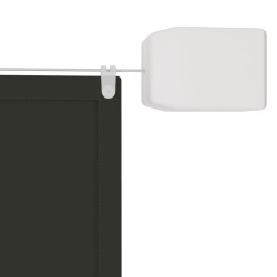  Auvent vertical Anthracite 140x360 cm Tissu oxford alsavelo 