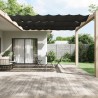  Auvent vertical Anthracite 140x360 cm Tissu oxford alsavelo 