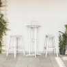 Tabourets de Bar 2 pcs Blanc HDPE 