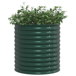 Jardin Lit de Jardin Vert 80x80x81 cm Acier Galvanisé 