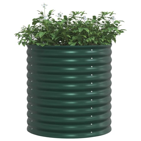 Jardin Lit de Jardin Vert 80x80x81 cm Acier Galvanisé 