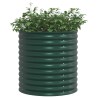 Jardin Lit de Jardin Vert 80x80x81 cm Acier Galvanisé 