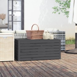 Boîte de jardin gris 101x50,5x46,5 cm bois massif de pin 