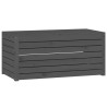 Boîte de jardin gris 101x50,5x46,5 cm bois massif de pin 