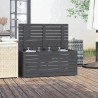 Boîte de jardin gris 101x50,5x46,5 cm bois massif de pin 